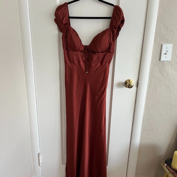 Rhetta Dress - Esther AU Midi Silk Dress - Picture 1 of 5